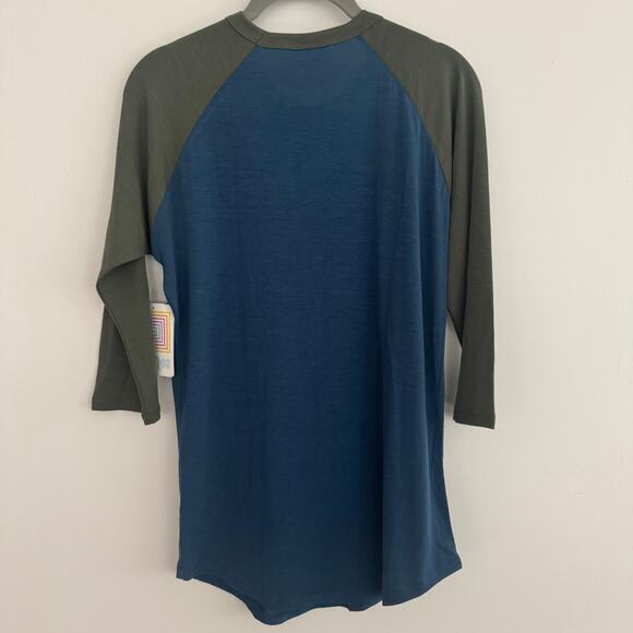 Lularoe Solid Randy in Blue/Green - Picture 5 of 6